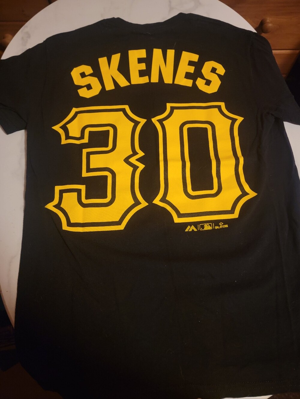 Pittsburgh Script Graphic T-Shirt in Black and Yellow. Paul Skenes - Picture 2 of 3